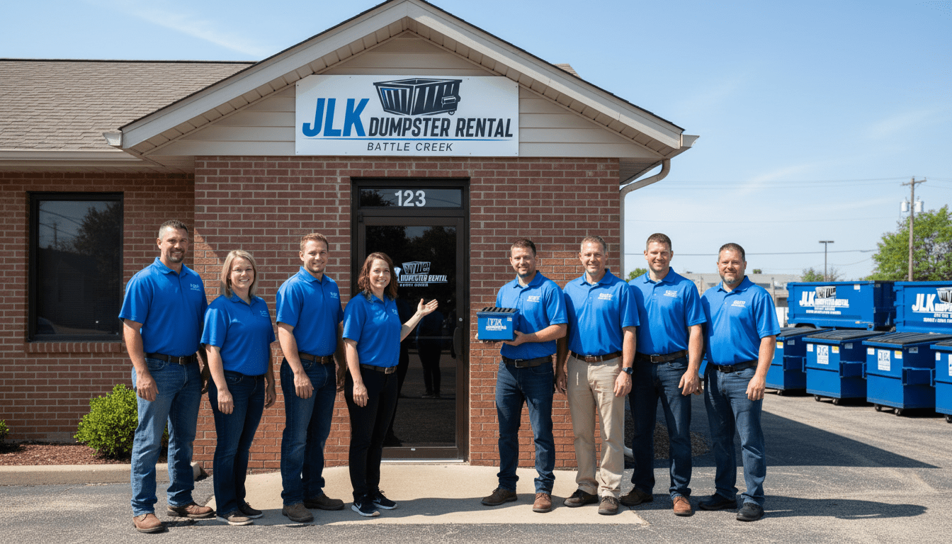 staff at office JLK Dumpster Rental Battle Creek